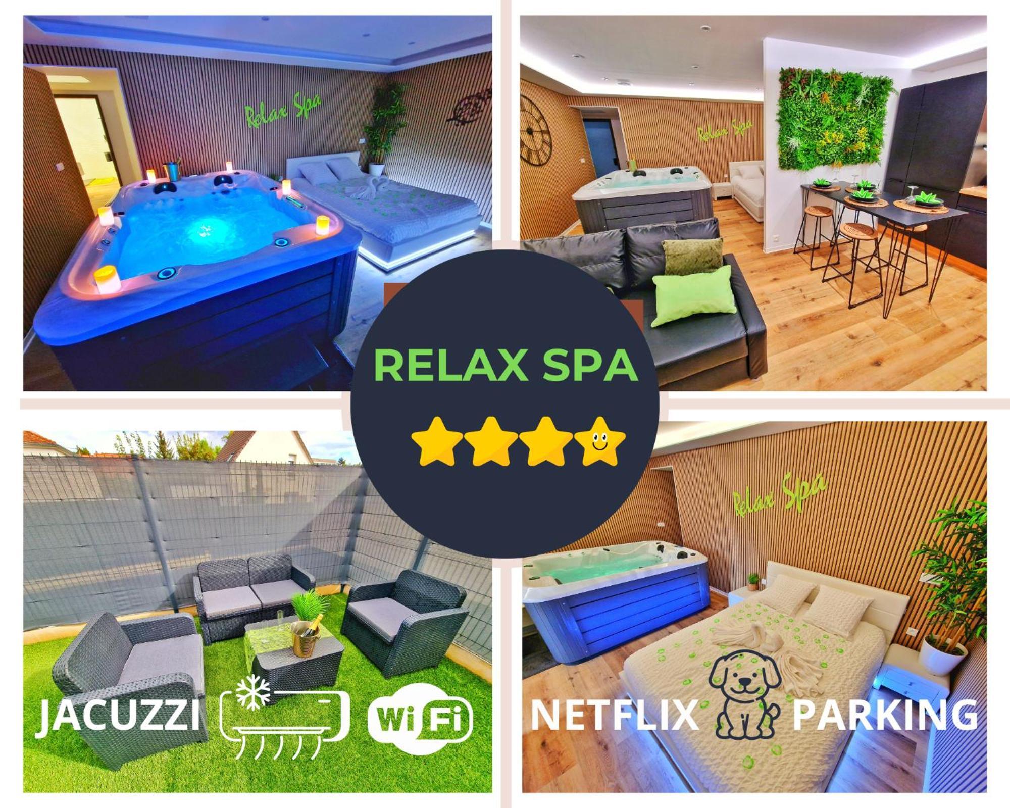 Relax Spa-4 Pers-Jacuzzi-Parking-Jardin-Clim-Colmar Muntzenheim Kültér fotó